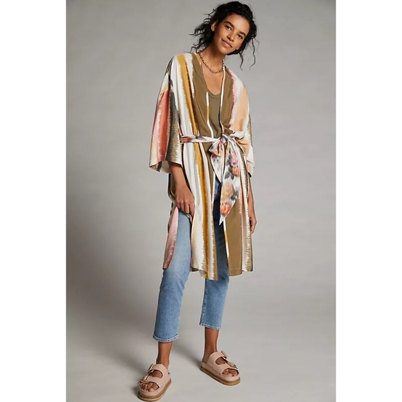 Mignon Doo | Watercolor Kimono | NWT - Picture 4 of 5